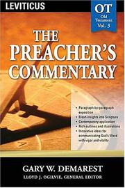 Cover of: Leviticus (The Preacher's Commentary, Vol. 3)