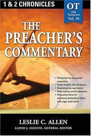 Cover of: Preachers Commentary - Vol 10,  1 & 2 Chronicles by Leslie C. Allen
