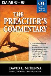 Cover of: The Preacher's Commentary - Vol. 18- Isaiah 40-66