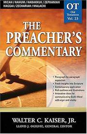 Cover of: Micah/Nahum/Habakkuk/Zephaniah/Haggai/Zechariah/Malachi (The Preacher