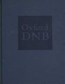 Cover of Oxford dictionary of national biography