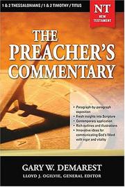 Cover of: 1,2 Thessalonians, 1,2 Timothy, and Titus: The Preacher's Commentary, Vol. 32