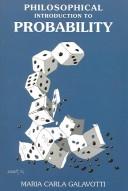 Cover of: Philosophical introduction to probability