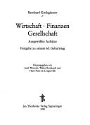 Cover of: Wirtschaft, Finanzen, Gesellschaft by Bernhard Kirchgässner