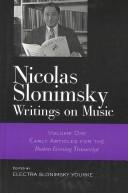 Cover of: Nicolas Slonimsky: Writings on Music by Nicol Slonimsky