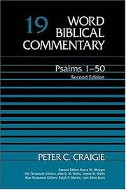 Cover of: Psalms 1-50 by Peter  C. Craigie, Marvin E. Tate