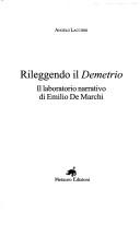 Cover of: Rileggendo il Demetrio by Angelo Lacchini
