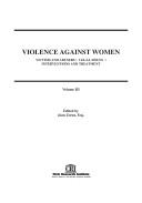 Cover of: Violence against women by edited by Joan Zorza.