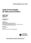 Cover of: Optical technologies for communications by International Conference on Optical Technologies for Telecommunications (5th 2004 Samara, Russia)