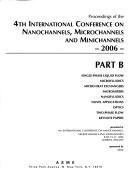 Cover of: Proceedings of the 4th International Conference on Nanochannels, Microchannels and Minichannels-- 2006 | International Conference on Nanochannels, Microchannels and Minichannels (4th 2006 Limerick, Ireland)