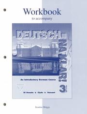 Cover of: Workbook to accompany Deutsch by DIDONATO