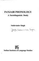 Cover of: Panjabi Phonology ; A Sociolinguistic Study