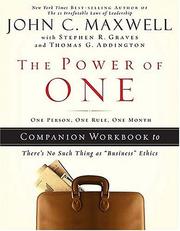 Cover of: The Power of One by John C. Maxwell