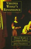 Virginia Woolf's Renaissance by Dusinberre, Juliet.