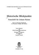 Historische Blickpunkte by Weiss, Sabine (Historian)