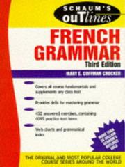 Schaum's outline of French grammar by Mary E. Coffman Crocker