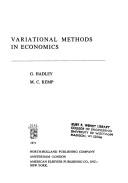 Cover of: Variational methods in economics