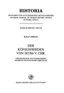 Cover of: Der Königsfrieden von 387/86 v. chr. by Ralf Urban