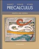 Cover of: Precalculus: graphs and models