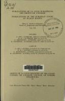 Cover of: Affaires A- Fey c. Autriche : arrêt du 24 Février 1993.: B- K. c. Autriche : arrêt du 2 Juin 1993.  C- Hoffmann c. Autriche : arrêt du 23 Juin 1993.  D- Windisch c. Autriche (article 50) :  Arrêt du 28 Juin 1993 = Cases of A- Fey v. Austria : judgment of 24 February 1993.  B- K. v. Austria : judgment of 2 June 1993.  C- Hoffmann v. Austria : Judgment of 23 June 1993.  D-Windisch v. Austria (article 50) : Judgment of 28 June 1993.