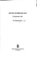 Cover of: Battle of Britain day by Alfred Price