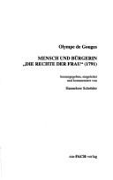Cover of: Mensch und Bürgerin by Olympe de Gouges