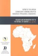 Cover of: Report of the African Commission