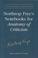 Cover of: Northrop Frye's Notebooks for Anatomy of Criticism (Collected Works of Northrop Frye)