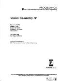 Cover of: Vision geometry IV: 13-14 July, 1995, San Diego, California