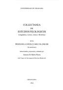 Collectánea de estudios filológicos by Aurora Juárez Blanquer