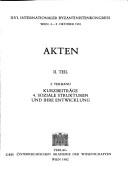 Cover of: 16. Internationaler Byzantinistenkongress, Wien, 4.-9. Oktober 1981: Akten.
