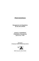 Cover of: Proceedings by American Water Works Association. Conference, American Water Works Association. Conference