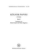 Cover of: Kölner Papyri (P. Köln).