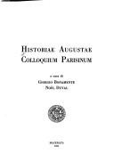 Cover of: Historiae Augustae Colloquium Parisinum