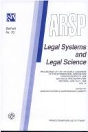 Cover of: Challenges to law at the end of the 20th century: rights : proceedings of the 17th World Congress of the International Association for Philosophy of Law and Social Philosophy (IVR), Bologna, June 16-21, 1995