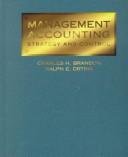 Cover of: Managerial accounting: strategy and control