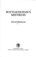 Cover of: Wittgenstein's mistress by David Markson, David Markson