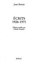 Cover of: Écrits 1926-1971
