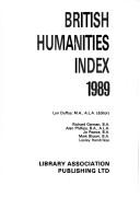 Cover of: British humanities index. by editor: Lyn Duffus.