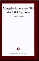 Cover of: Metaphysik im ersten Teil der Ethik Spinozas