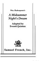Cover of: William Shakespeare's A midsummer night's dream by William Shakespeare