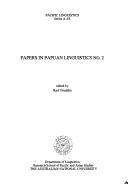 Cover of: Papers in Papuan linguistics.