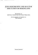 Cover of: Zur Geschichte und Kultur der Juden im Rheinland
