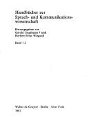Cover of: Dialektologie: ein Handbuch zur deutschen und allgemeinen Dialektforschung