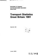 Cover of: Transport statistics: Great Britain 1991.