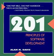 Cover of: 201 principles of software development