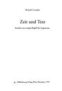 Cover of: Zeit und Text by Richard Corradini, Richard Corradini