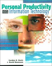 Cover of: Personal productivity with information technology