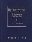 Biostatistical analysis by Jerrold H. Zar