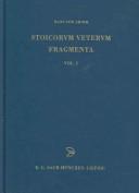 Cover of: Stoicorum Veterum Fragmenta Volume 1: Zeno or Zenonis Discipuli
